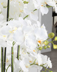 Artificial Floor Standing Orchid In White Pot