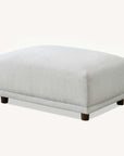 Lusso Modular Corner Group In Polar White Boucle Sofa
