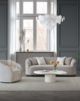 Nolita Latte Boucle Teddy Sofa And Accent Chair
