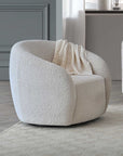 Nolita Latte Boucle Teddy Sofa And Accent Chair