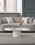 Nolita Latte Boucle Teddy Sofa And Accent Chair