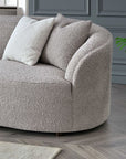 Nolita Latte Boucle Teddy Sofa And Accent Chair