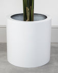 Artificial Bird Of Paradise Tree in White Round Planter