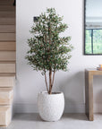 Artificial Olive Tree in Luno Beige Planter