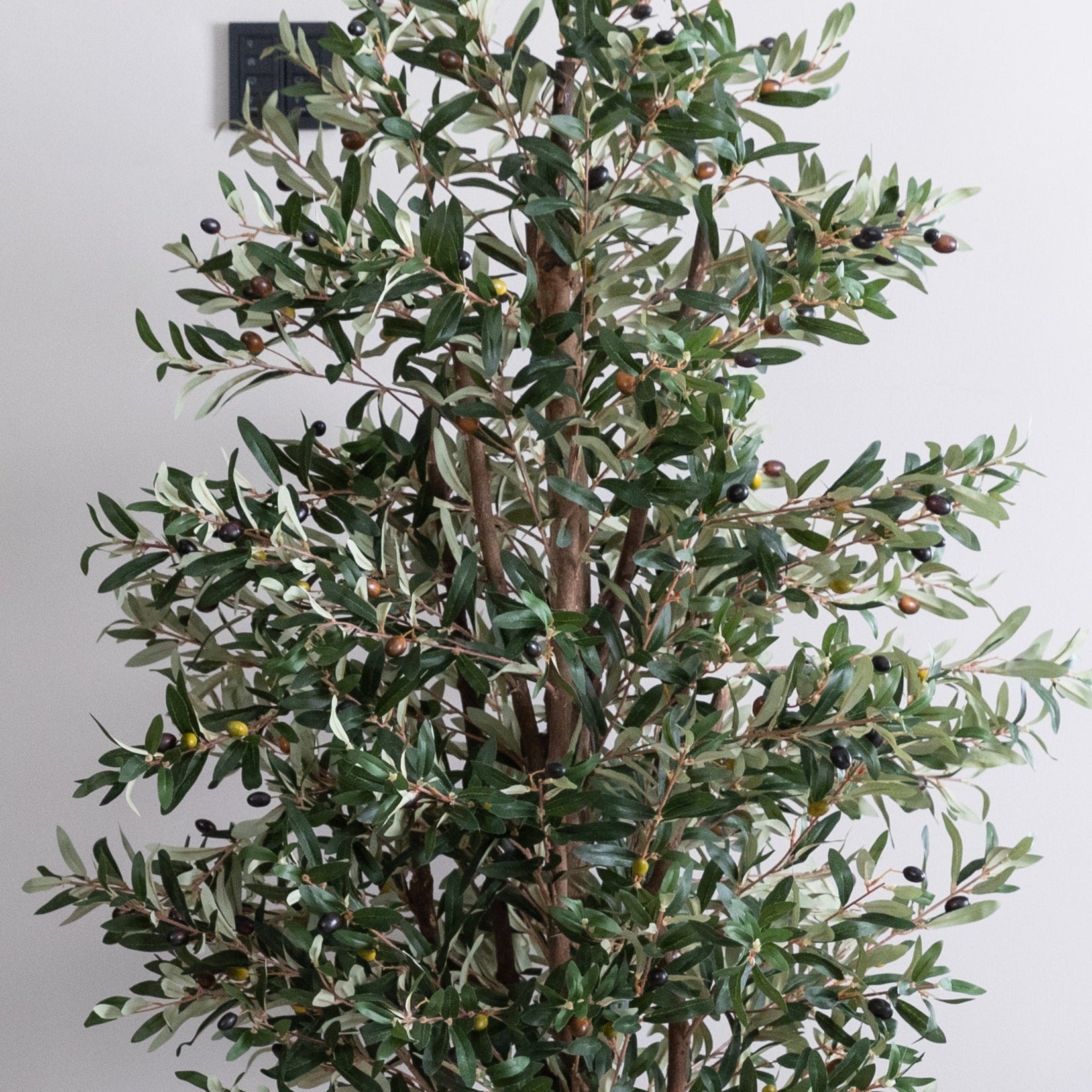 Artificial Olive Tree in Luno Anthracite Planter