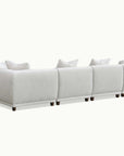 Lusso Modular Corner Group In Polar White Boucle Sofa