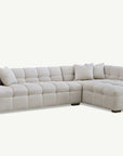 Tribeca Corner Group in Oatmeal Cream Boucle Fabric Sofa RH or LH