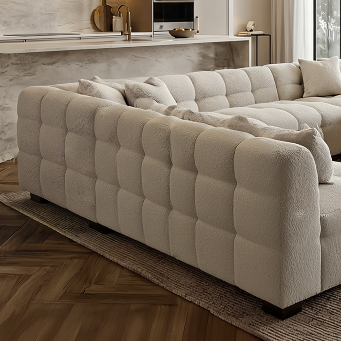 Lusso Bouclé Corner right Hand Sofa