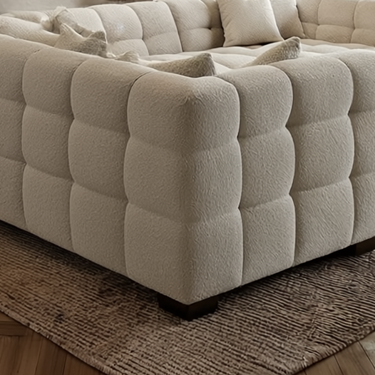 Lusso Bouclé Corner right Hand Sofa