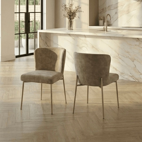 Lusso Ceramic Marble Extending Dining Table with 8 or 10 Champagne Dining Chairs