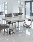White Marble Dining Table