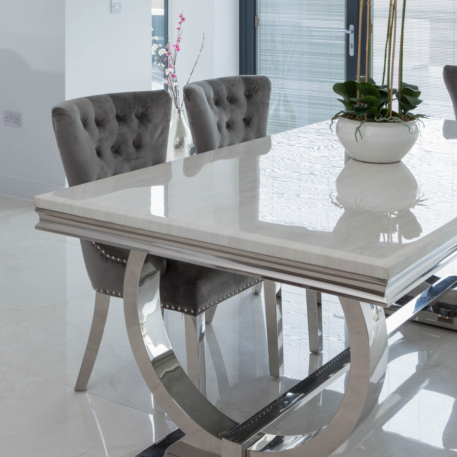 White Marble Dining Table