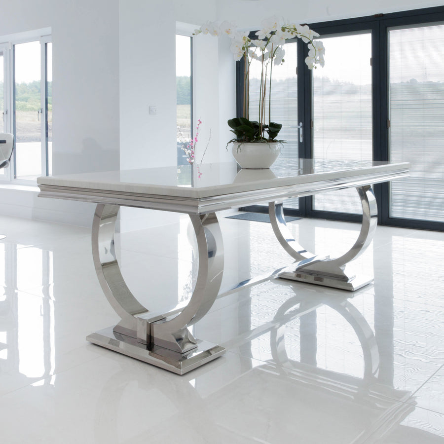 White Marble Dining Table