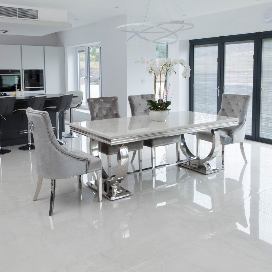 White Marble Dining Table