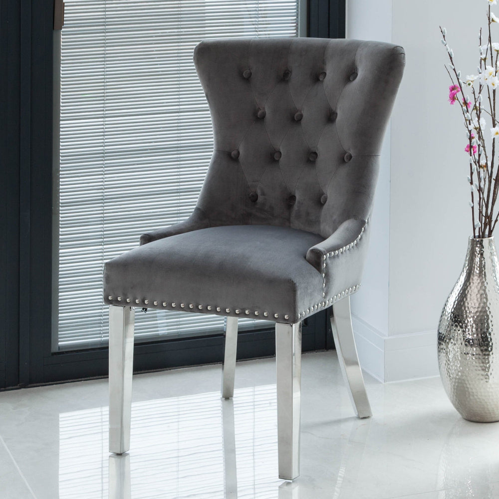 Bowden Marble Dining Table with 4 or 6 Dining Chairs