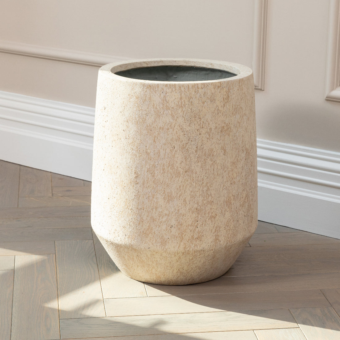 Harrith Natural Travertine Planter – Luxury Stone Plant Pot for Indoor & Outdoor Use
