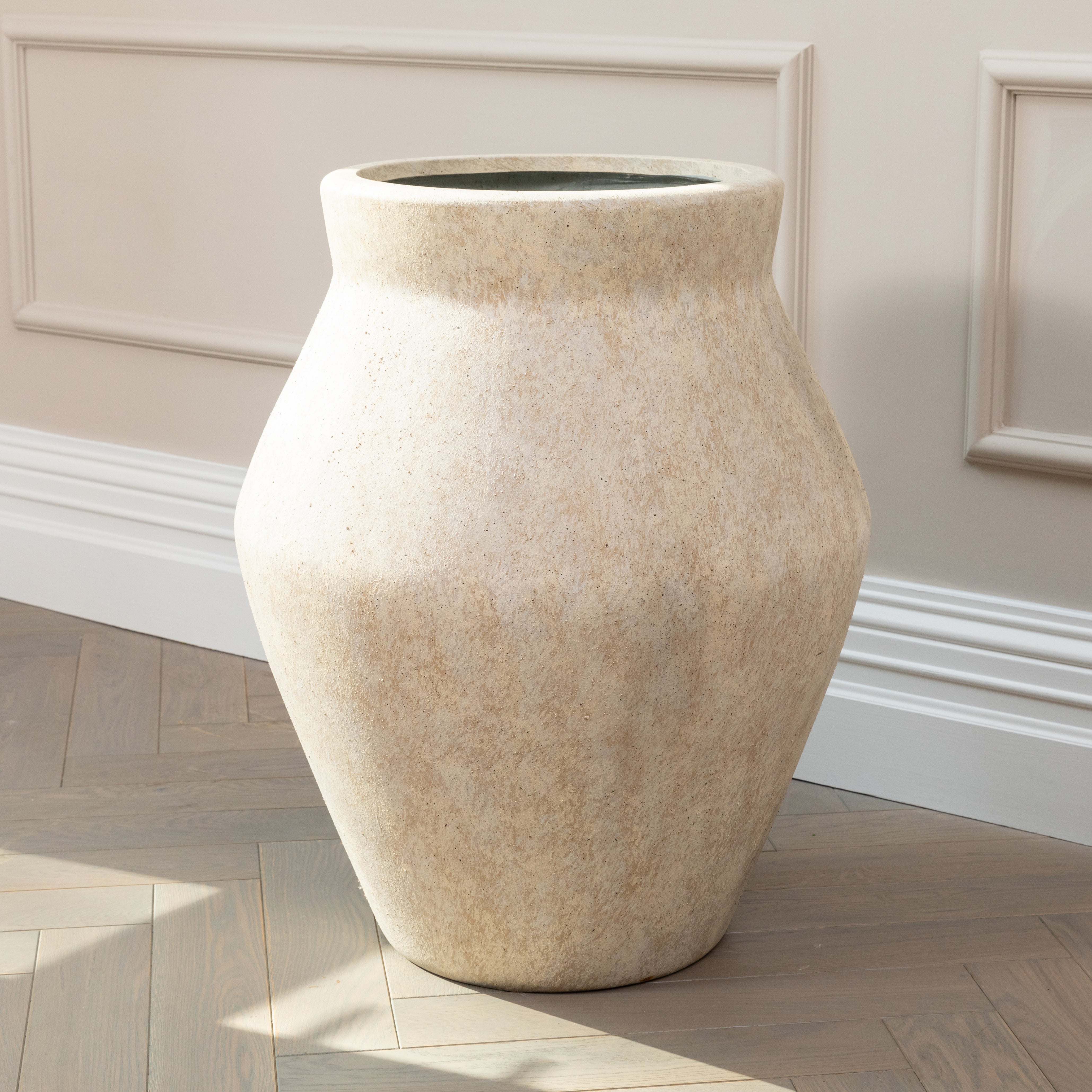 Artificial Eucalyptus Tree in Fleuri Travertine Stone Planter